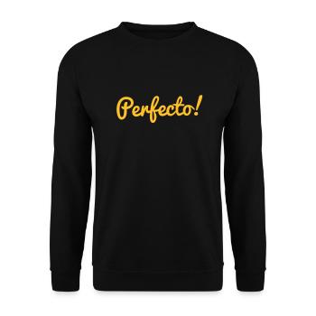 perfecto! - Unisex Pullover - Schwarz - Vorne - Alina (178cm) & Michal (187cm)