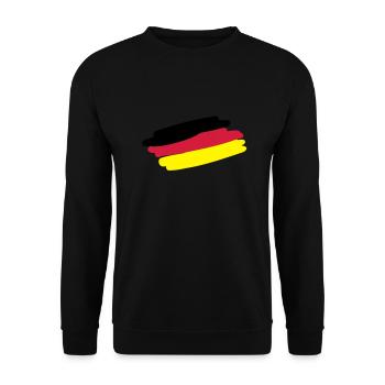 germany_flag_f3 - Sweat-shirt Unisexe - noir - Devant - Alina (178cm) & Michal (187cm)
