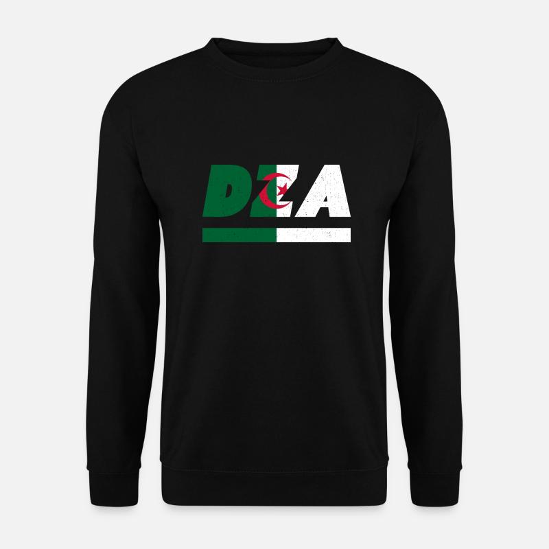 Drapeau de l’Algérie Drapeau DZA - Sweat-shirt Unisexe - noir