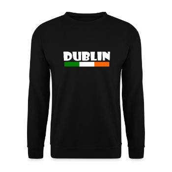 Dublin - Unisex Sweatshirt - black - Front - Alina (178cm) & Michal (187cm)