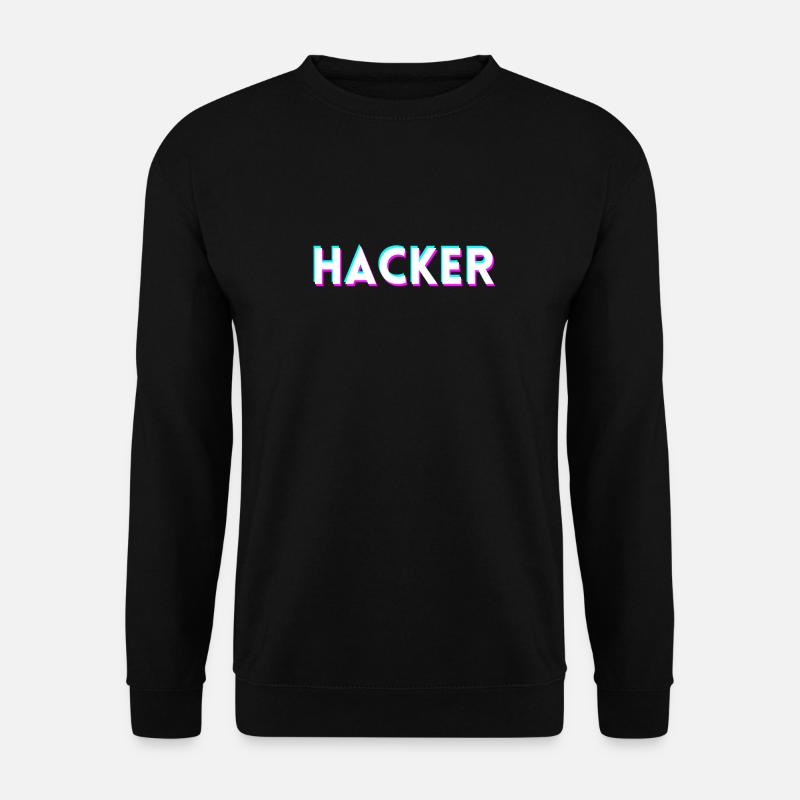 hacker. cadeau - Sweat-shirt Unisexe - noir