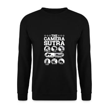 Caméraman Photographe Compétences en matière de - Sweat-shirt Unisexe - noir - Devant - Alina (178cm) & Michal (187cm)