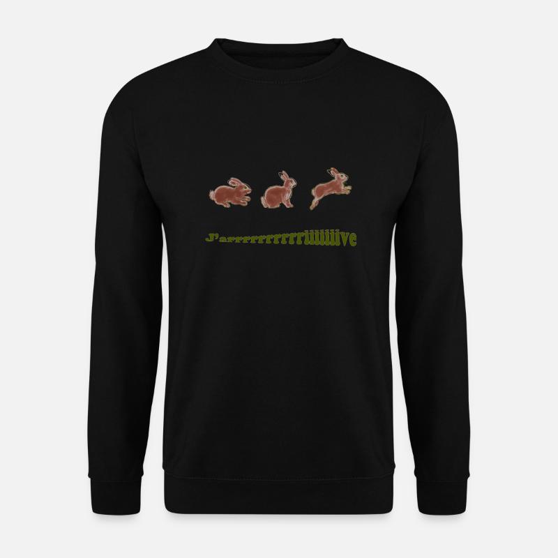 HARE JARRIVE - Unisex Pullover - Schwarz