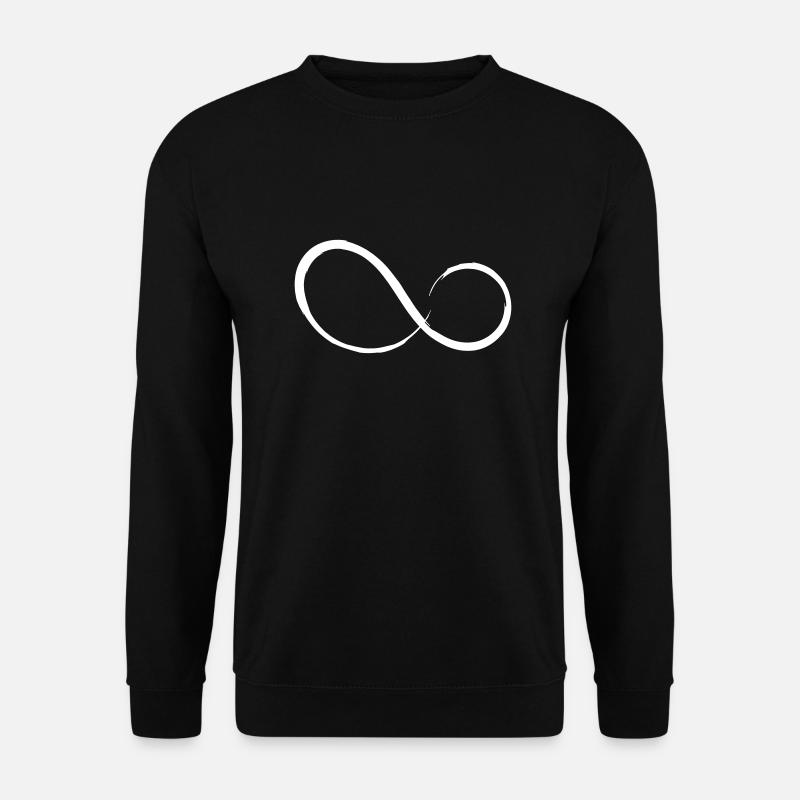 Unendlichkeitszeichen Unendlichkeit Vektor Motiv - Unisex Pullover - Schwarz