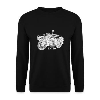 К 750 Silhouette Ural Side-car cadeau - Sweat-shirt Unisexe - noir - Devant - Alina (178cm) & Michal (187cm)