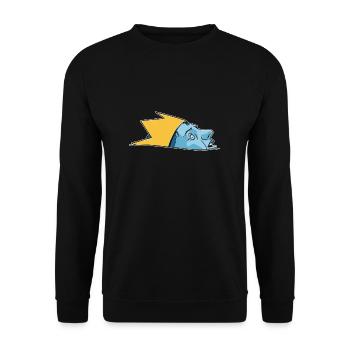 DrownedKing - Unisex Sweatshirt - black - Front - Alina (178cm) & Michal (187cm)