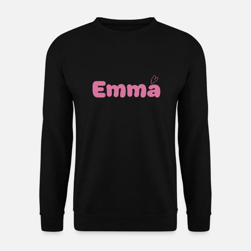 Vorname Emma Geschenke und Emma Shirts Geburtstag - Unisex Pullover - Schwarz