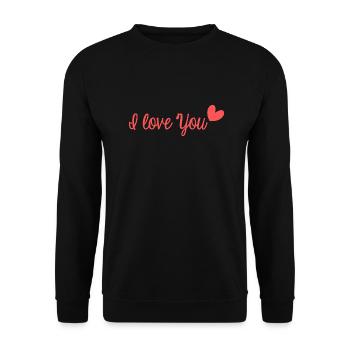 ICH LIEBE DICH. MEIN LIEBLING. ES LEBE DIE MARYS. JUNGGESELLINNENABSCHIED - Unisex Pullover - Schwarz - Vorne - Alina (178cm) & Michal (187cm)