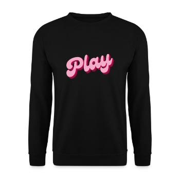 spielen - Unisex Pullover - Schwarz - Vorne - Alina (178cm) & Michal (187cm)