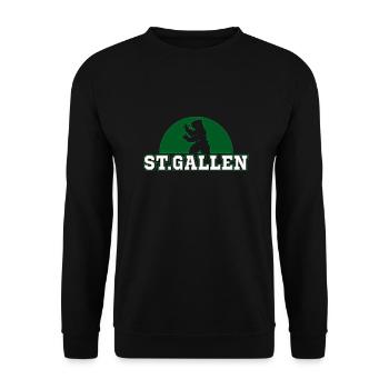 Saint-Gall - Sweat-shirt Unisexe - noir - Devant - Alina (178cm) & Michal (187cm)