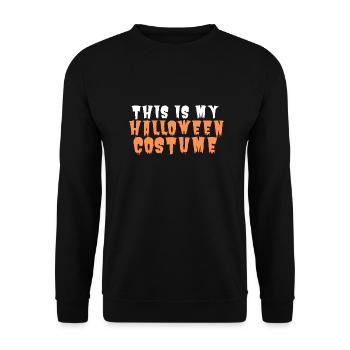 Ceci est mon costume d’Halloween t-shirt costume costume - Sweat-shirt Unisexe - noir - Devant - Alina (178cm) & Michal (187cm)