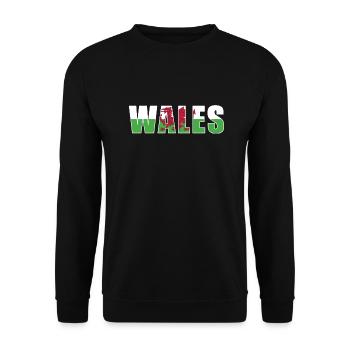 Wales Rugby - Unisex Sweatshirt - black - Front - Alina (178cm) & Michal (187cm)