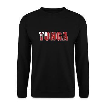 Tonga Rugby - Unisex Sweatshirt - black - Front - Alina (178cm) & Michal (187cm)