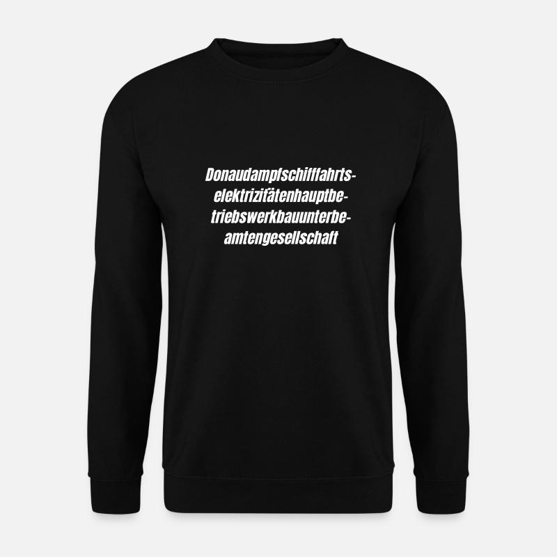 Sehr langes Wort - Unisex Pullover - Schwarz