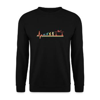 Gymnastics Evolution Turner Sport - Unisex Sweatshirt - black - Front - Alina (178cm) & Michal (187cm)