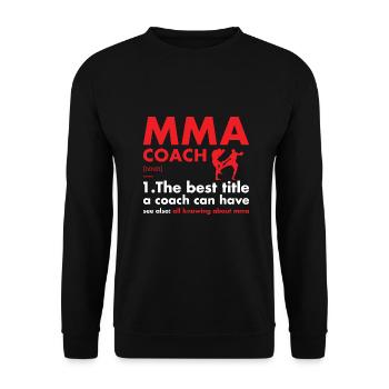Sport Coach Definition MMA - Unisex Pullover - Schwarz - Vorne - Alina (178cm) & Michal (187cm)