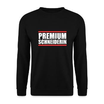 Näher Schneiderin - Unisex Pullover - Schwarz - Vorne - Alina (178cm) & Michal (187cm)
