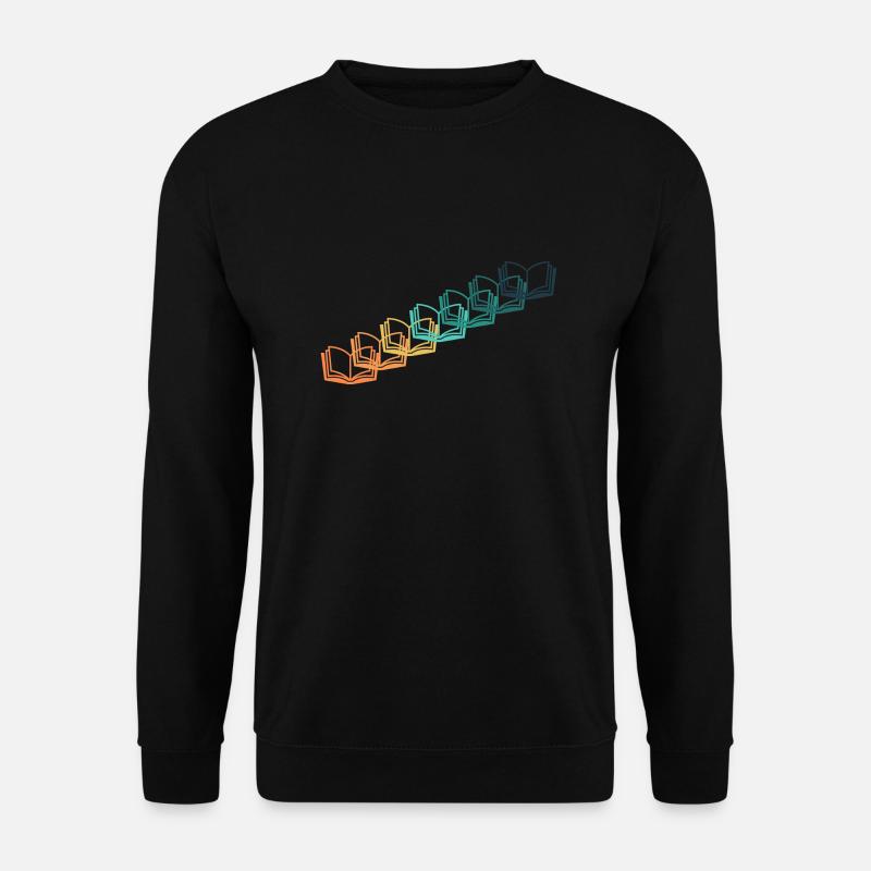 Vintage-Bücher - Unisex Pullover - Schwarz