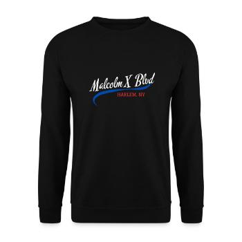 Série Neighborhood – Malcolm X Blvd - Sweat-shirt Unisexe - noir - Devant - Alina (178cm) & Michal (187cm)
