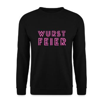 WurstFeier, Malle Party, Mallorca, Malle, Party - Unisex Pullover - Schwarz - Vorne - Alina (178cm) & Michal (187cm)