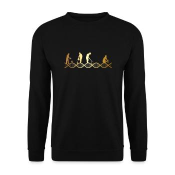 Gardening is in my DNA - Unisex Sweatshirt - black - Front - Alina (178cm) & Michal (187cm)