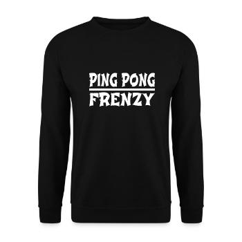rapid movement table tennis tournaments - Unisex Pullover - Schwarz - Vorne - Alina (178cm) & Michal (187cm)