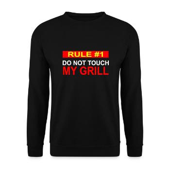 Griller - Sweat-shirt Unisexe - noir - Devant - Alina (178cm) & Michal (187cm)