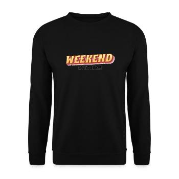 Weekend everyday - Unisex Pullover - Schwarz - Vorne - Alina (178cm) & Michal (187cm)