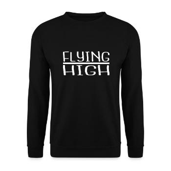 Humor Private Pilot Awesome Birds in Flight Cool - Unisex Sweatshirt - black - Front - Alina (178cm) & Michal (187cm)