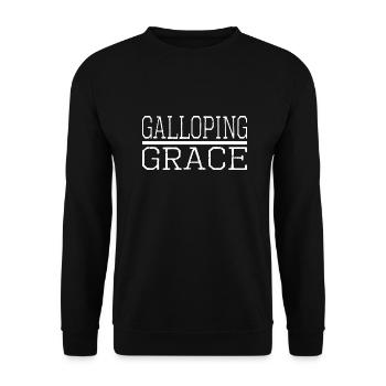 Horse Riding Tips Horse Care Elegant Style - Unisex Sweatshirt - black - Front - Alina (178cm) & Michal (187cm)