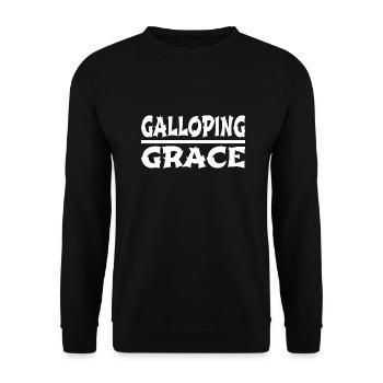 graceful living elegance in simplicity riding gear - Unisex Pullover - Schwarz - Vorne - Alina (178cm) & Michal (187cm)