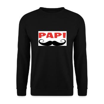 PAPI - Sweat-shirt Unisexe - noir - Devant - Alina (178cm) & Michal (187cm)