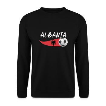 Albanians Albanian Albania - Unisex Sweatshirt - black - Front - Alina (178cm) & Michal (187cm)