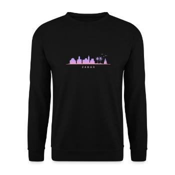 Croatia hrvatska kroatien hrv hr travel Zadar - Unisex Sweatshirt - black - Front - Alina (178cm) & Michal (187cm)
