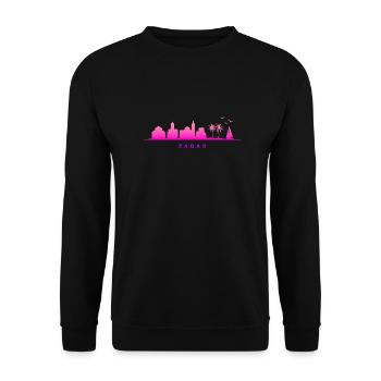 Croatia hrvatska kroatien hrv hr travel Zadar - Unisex Sweatshirt - black - Front - Alina (178cm) & Michal (187cm)