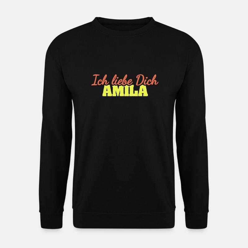 Amila as love - Unisex Sweatshirt - black