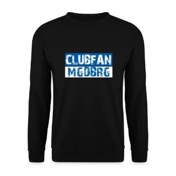 Clubfan Magdeburg Football - Sweat-shirt Unisexe - noir - Devant - Alina (178cm) & Michal (187cm)