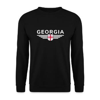 Georgia Design – Land of Contrasts - Unisex Sweatshirt - black - Front - Alina (178cm) & Michal (187cm)