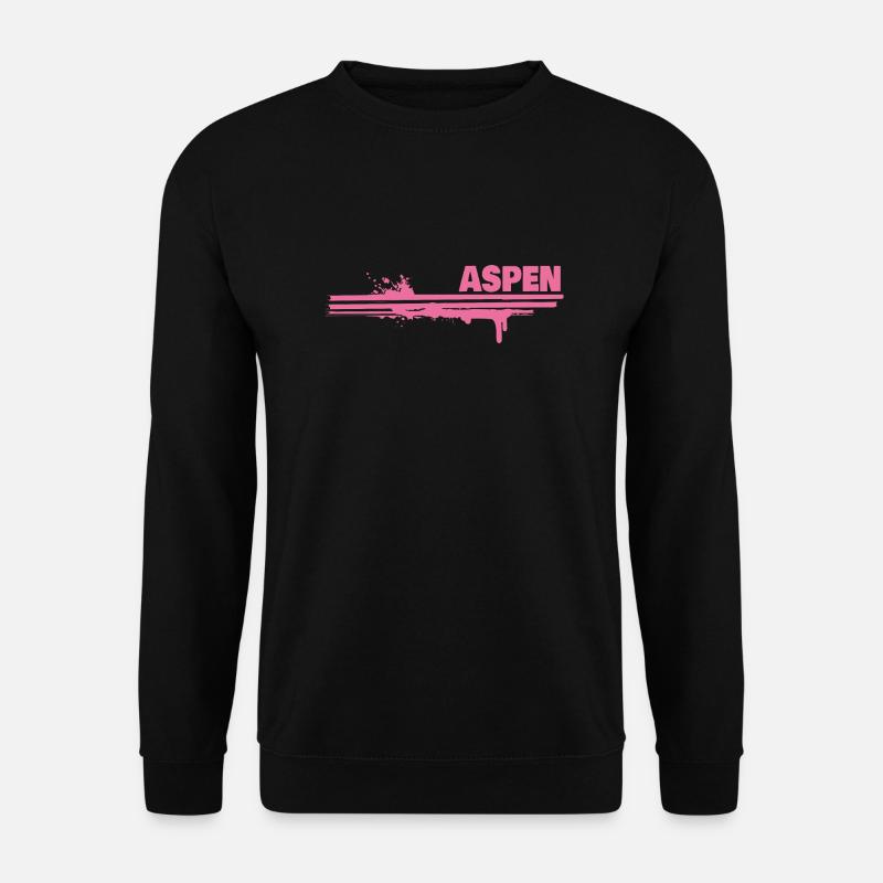 Farbklecks Aspen - Unisex Pullover - Schwarz