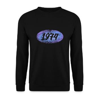 Recruit 1974 - Unisex Sweatshirt - black - Front - Alina (178cm) & Michal (187cm)