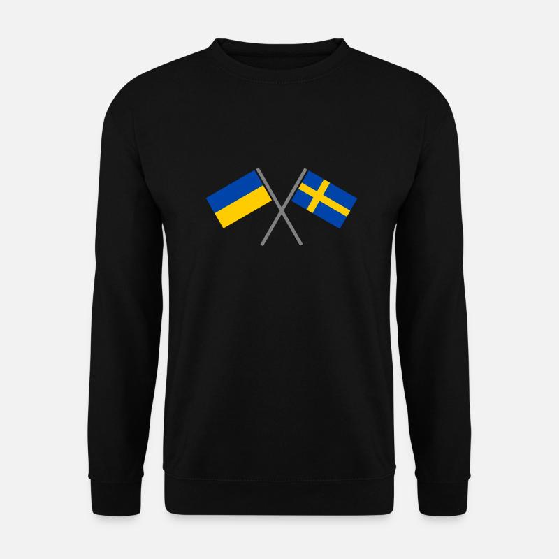 Schweden + Ukraine - Unisex Pullover - Schwarz