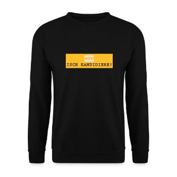 HSP_Isch kandidiere - Unisex Pullover - Schwarz - Vorne - Alina (178cm) & Michal (187cm)