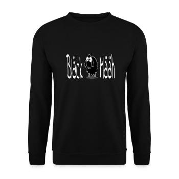 Määh in black - Unisex Pullover - Schwarz - Vorne - Alina (178cm) & Michal (187cm)