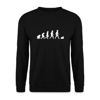 Evolution rabbit rabbits rabbit bunny rodents - Unisex Sweatshirt - black - Front - Alina (178cm) & Michal (187cm)