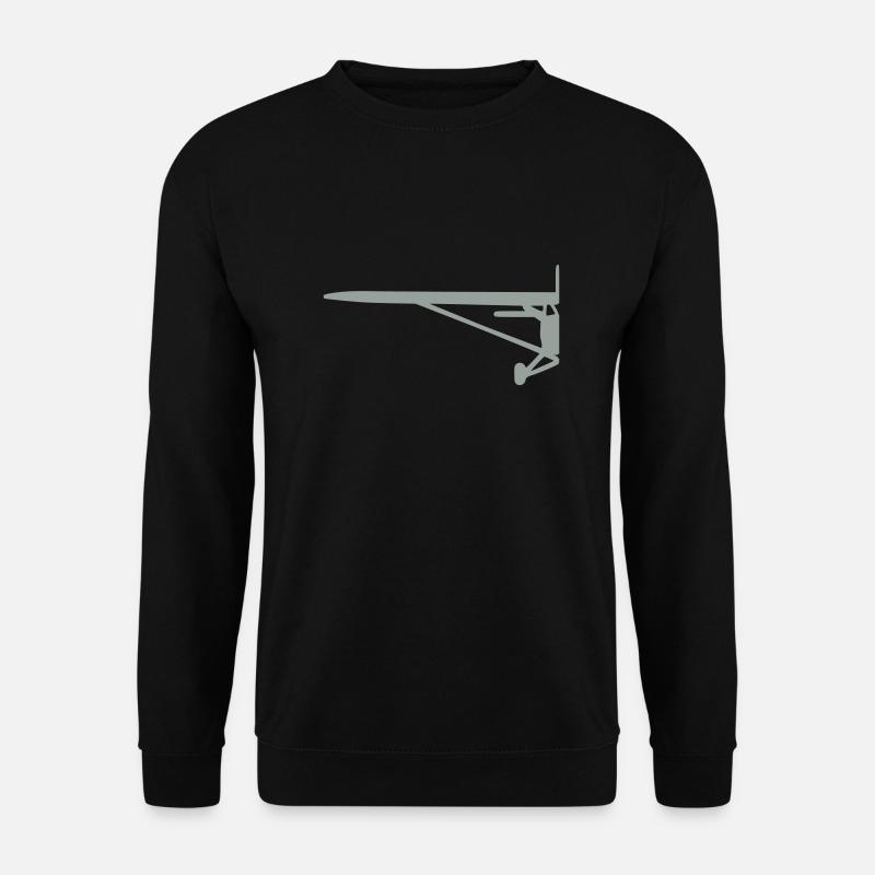 cessna_halb - Unisex Pullover - Schwarz