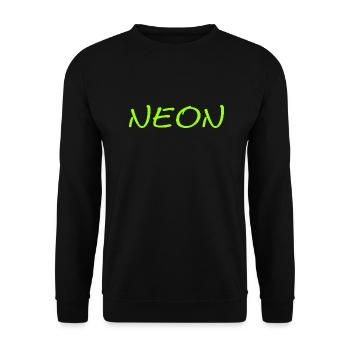 neon spruch geschenk farben shirt - Unisex Pullover - Schwarz - Vorne - Alina (178cm) & Michal (187cm)