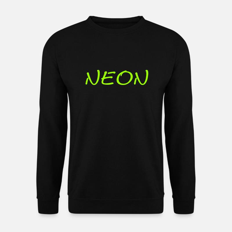 neon spruch geschenk farben shirt - Unisex Pullover - Schwarz