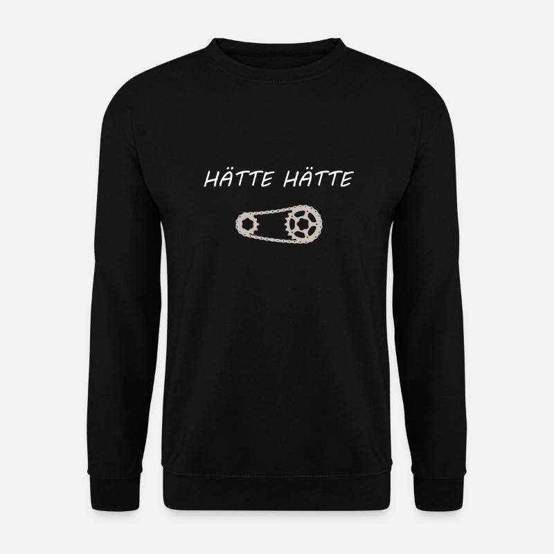 Hätte Hätte fahrradkette - Unisex Pullover - Schwarz