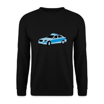 polizei - Unisex Pullover - Schwarz - Vorne - Alina (178cm) & Michal (187cm)