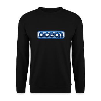 Ozean Vintage LOGO - Unisex Pullover - Schwarz - Vorne - Alina (178cm) & Michal (187cm)